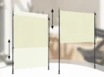 VidaXL Kremowa roleta zewnętrzna balkonowa z korbką odporna na UV 150x270 7