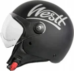 Retro klasyczny kask motocyklowy rozmiar M 57-58cm - obrazek 2