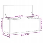 VidaXL Skrzynka do przechowywania 90 x 35 x 35 cm Drewno konstrukcyjne 10