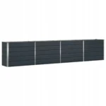 vidaXL Donica Antracyt 385 x 50 x 75 cm Stal Galwanizowana