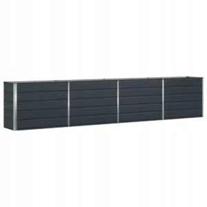 vidaXL Donica Antracyt 385 x 50 x 75 cm Stal Galwanizowana