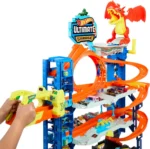 Zestaw Mattel Hot Wheels City Mega Garaż Atak Smoka 4