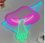 Neonowy znak LED, lampka nocna w kształcie grzyba