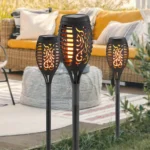 LAMPA SOLARNA OGRODOWA POCHODNIA LAMPION 8