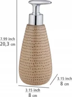 Ręczne dozownik do mydła stojący Wenko 350 ml odcienie brązu i beżu 2