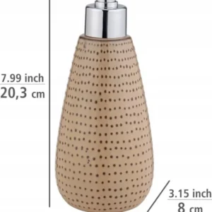 Ręczne dozownik do mydła stojący Wenko 350 ml odcienie brązu i beżu 2