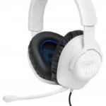 Słuchawki Gamingowe JBL Quantum 100P Dla Graczy PS Xbox PC Mikrofon Białe