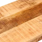 vidaXL Ławka, 110 cm, lite, surowe drewno mango i stal 2