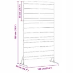 VidaXL Ekran prywatności 180 cm Stal wiatroodporna 7