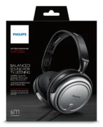Słuchawki przewodowe Philips SHP2500/10 nauszne srebrno-czarne 6 m przewodu 7
