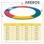 Osłona na sprężyny Arebos 390-400 cm 3