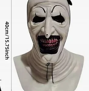 Maska Halloween Przerażający Klaun Kostium karnawałowy, sylwestrowy 2