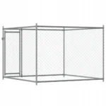VidaXL Klatka dla psa z drzwiami szara 2x2x1,5 m stal 6