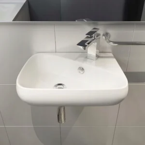 Umywalka nablatowa ceramiczna | Nowoczesna | Biała | Trwała | Łazienkowa 2
