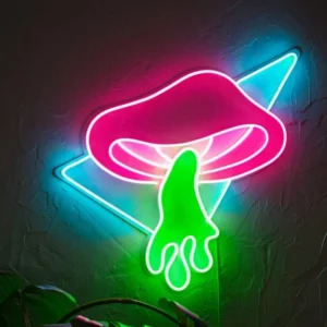 Neonowy znak LED, lampka nocna w kształcie grzyba 2