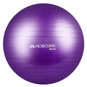 Piłka klasyczna do ćwiczeń fitness Mobiclinic 65 cm PY-01 fioletowa