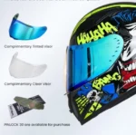 Kask Motocyklowy ILM Z501 Joker Full Face Pinlock DOT Rozmiar M Integralny 5