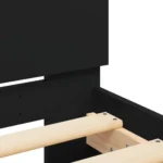 Łóżko pojedyncze drewniane VidaXL 90x200 czarny 8