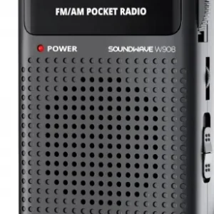 Przenośne radio kieszonkowe zasilane bateryjnie FM AM