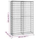 Gabion VidaXL 141042 100 x 30 x 150 cm 7