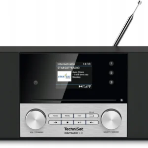 Radio TechniSat z odtwarzaczem CD DAB+ FM internetowe czarne 2