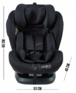 FOTELIK SAMOCHODOWY DLA DZIECKA Isofix360° i-Size 40-150 cm, czarny 2