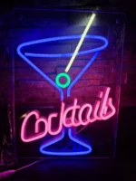 Looklight Neonowy szyld koktajlowy do koktajli 3