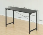 Biurko komputerowe CubiCubi 120 x 48 x 75 cm, biurko pod laptopa, do nauki 3