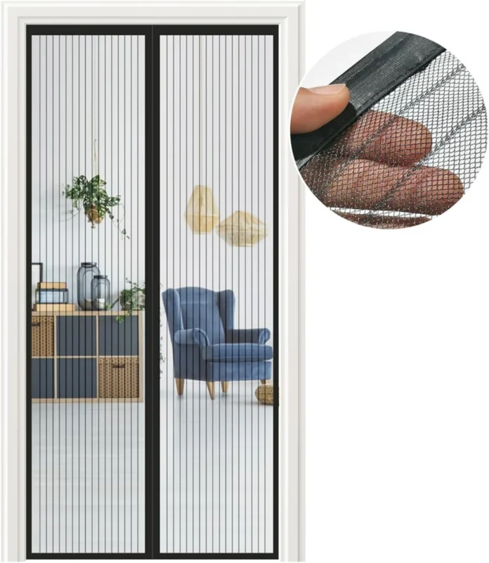 Moskitiera do drzwi 105 cm x 210 magnetyczna mocna i solidna
