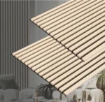 Panele akustyczne 3D z listwami Lamele ścienne Dąb naturalny Unikat