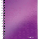 Notes A5 Leitz fioletowy w linie 80 kartek