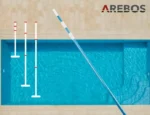 Kij teleskopowy, drążek basenowy do szczotek basenowych 140-350cm AREBOS 2