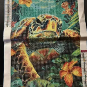 Haft Diamentowy 5D Malowanie Diamentami 30x40cm ZÓŁW