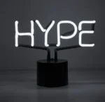 Lampka biurkowa Neon Hype marki Amped & Co w kolorze białym 2