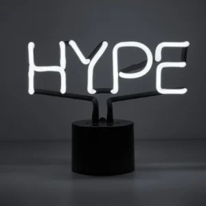 Lampka biurkowa Neon Hype marki Amped & Co w kolorze białym 2