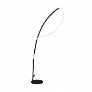 Lampa podłogowa Eglo zintegrowane źródło LED 20,5 W biały, czarny