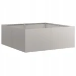 Doniczka metal beżowy VidaXL 80 cm x 80 x 30 cm 2