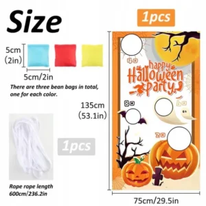 Gry w rzucanie woreczkami fasoli na Halloween 2