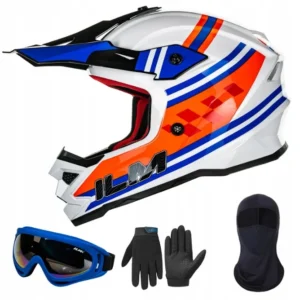 ILM Dziecięcy Młodzieżowy Kask Motocrossowy Model-Z705 49-50cm rozmiar S