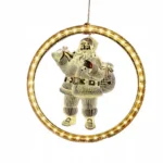 WISZĄCA LAMPKA ILUZJA 3D LED DEKORACJA OZDOBA ŚWIĄTECZNA MIKOŁAJ