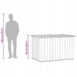 VidaXL Skrzynia ogrodowa metalowa 1365 l 149x99x93 cm 11