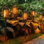LAMPA SOLARNA OGRODOWA POCHODNIA LAMPION 6