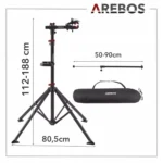 Stojak na rower, do serwisowania rowera Arebos czerwony 3