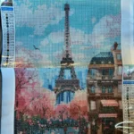 Haft Diamentowy 5D Malowanie Diamentami 30x40cm DIY paryż