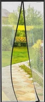 moskitiera na drzwi balkonowe, czarna, 105x200cm, ochrona przed komarami