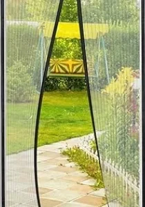 moskitiera na drzwi balkonowe, czarna, 105x200cm, ochrona przed komarami