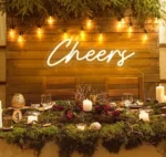 HFHungkeong Neonowy znak, Cheers, 38 x 14 cm 2
