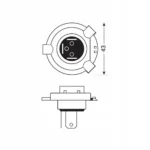 Żarówka Osram H4 60/55 W 1 szt. 5