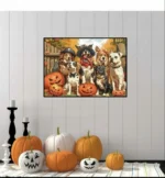 Puzzle 1000 elementów, pies, impreza halloweenowa 2