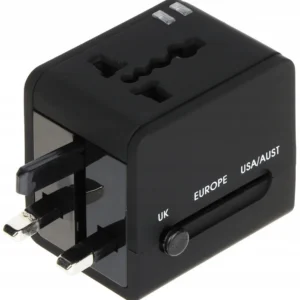 UNIWERSALNA PRZEJŚCIÓWKA SIECIOWA Z ZASILACZEM USB ASP-100/230V+USB
